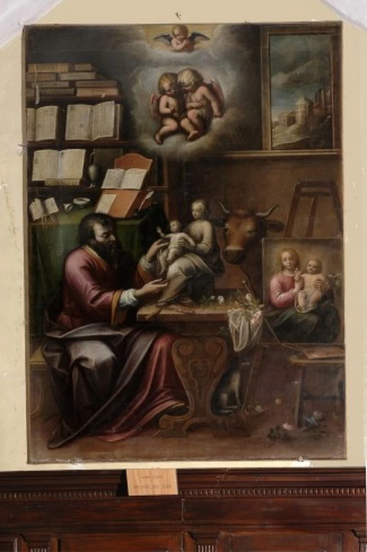  51-Orsola Caccia-San Luca ritrae la Madonna- Chiesa di san Francesco, Moncalvo 